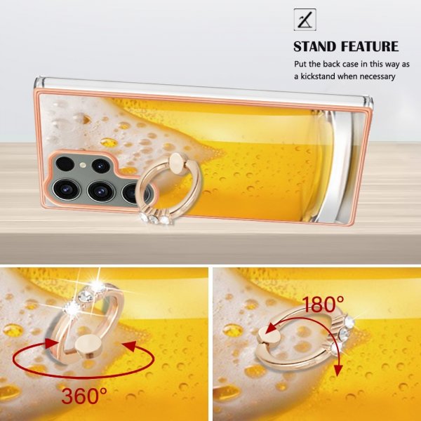 Samsung Galaxy S23 Ultra Cover med Fingerring Ølmotiv