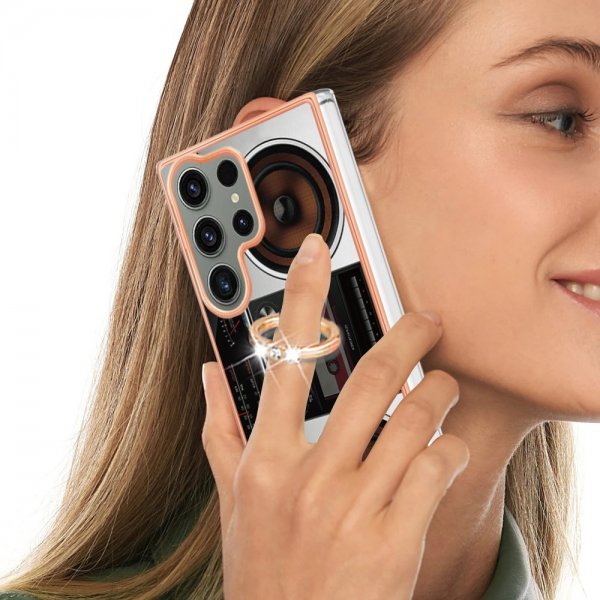 Samsung Galaxy S23 Ultra Cover med Fingerring Motiv Radio