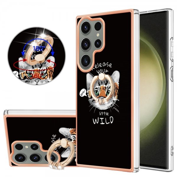 Samsung Galaxy S23 Ultra Cover med Finger Ring Motiv Release Your Little Wild