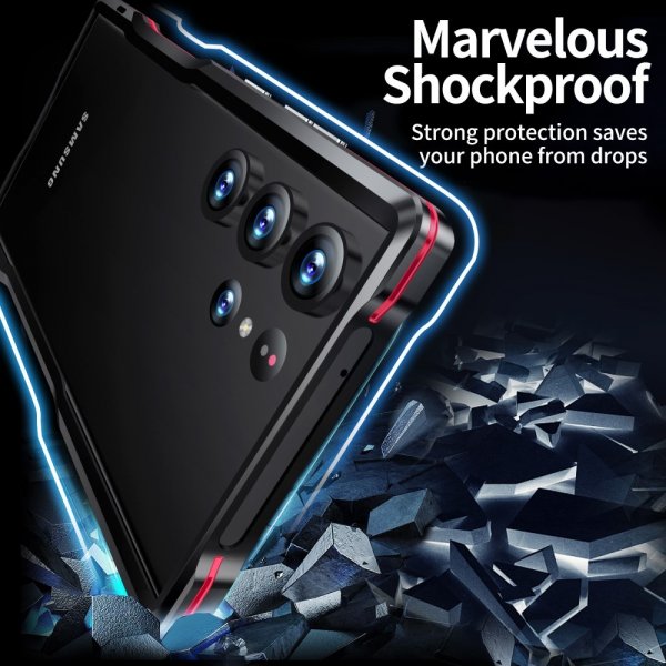 Samsung Galaxy S23 Ultra Cover Metal Bumper Sølv