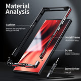 Samsung Galaxy S23 Ultra Cover Metal Bumper Sølv