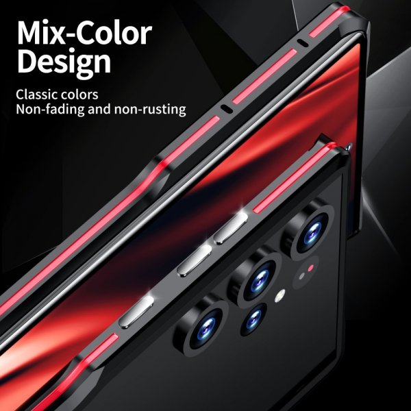 Samsung Galaxy S23 Ultra Cover Metal Bumper Sølv