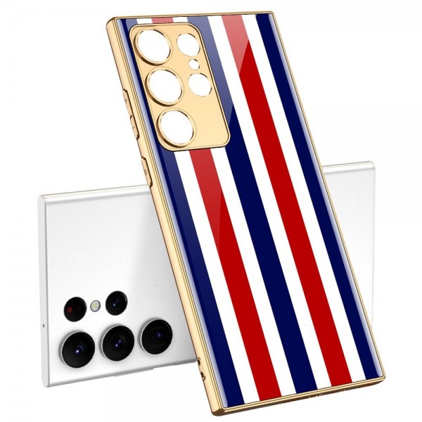 GKK Samsung Galaxy S23 Ultra Cover Motiv Stripes