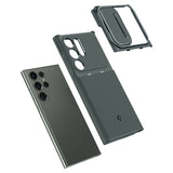 Spigen Samsung Galaxy S23 Ultra Cover Optik Armor Abyss Green