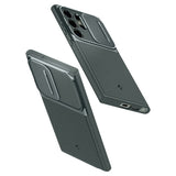 Spigen Samsung Galaxy S23 Ultra Cover Optik Armor Abyss Green