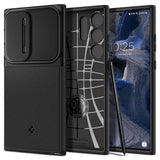Spigen Samsung Galaxy S23 Ultra Cover Optik Armor Sort