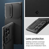 Spigen Samsung Galaxy S23 Ultra Cover Optik Armor Sort