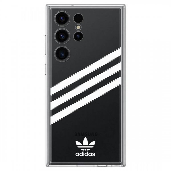 Adidas Samsung Galaxy S23 Ultra Cover ELLER Bagplade Samba Sort Hvid