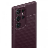 Caseology Samsung Galaxy S23 Ultra Cover Parallax Burgundy