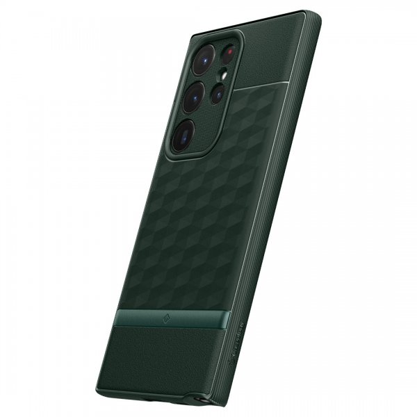 Caseology Samsung Galaxy S23 Ultra Cover Parallax Midnight Green