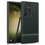Caseology Samsung Galaxy S23 Ultra Cover Parallax Midnight Green