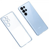 Sulada Samsung Galaxy S23 Ultra Cover Forgyldt Kant Lyseblå