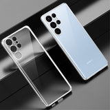 Sulada Samsung Galaxy S23 Ultra Cover Forgyldt Kant Sølv