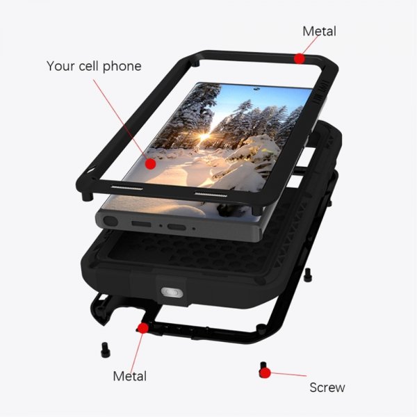 Love Mei Samsung Galaxy S23 Ultra Cover Powerful Case Sort