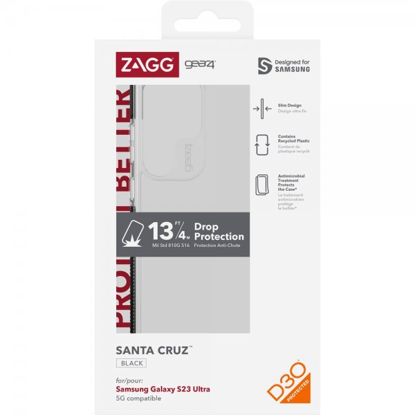 Gear4 Samsung Galaxy S23 Ultra Cover Santa Cruz Sort