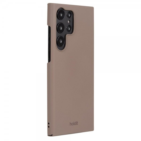 holdit Samsung Galaxy S23 Ultra Cover Slim Case Mocha Brown
