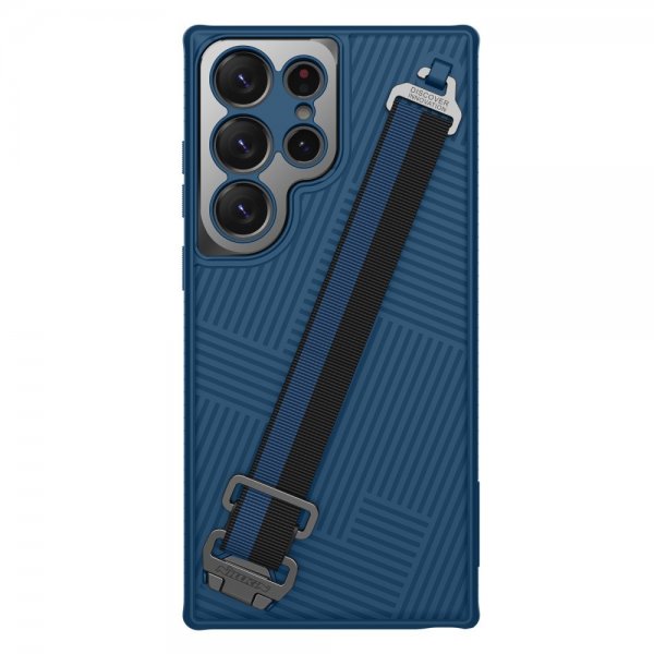 Nillkin Samsung Galaxy S23 Ultra Cover Strap Case Blå