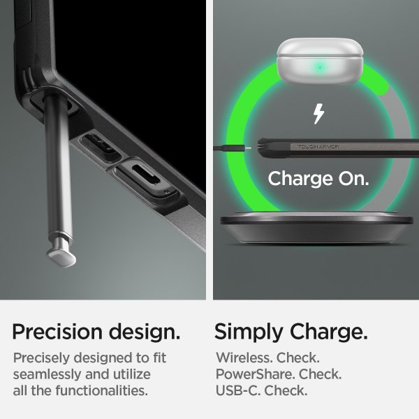 Spigen Samsung Galaxy S23 Ultra Cover Tough Armor Gunmetal