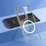 Samsung Galaxy S23 Ultra Cover Gennemsigtig MagSafe Sølv