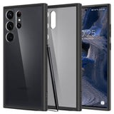 Spigen Samsung Galaxy S23 Ultra Cover Ultra Hybrid Mat Frost Sort