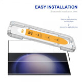 Enkay Samsung Galaxy S23 Ultra Skærmbeskytter med Monteringsramme Easy Install