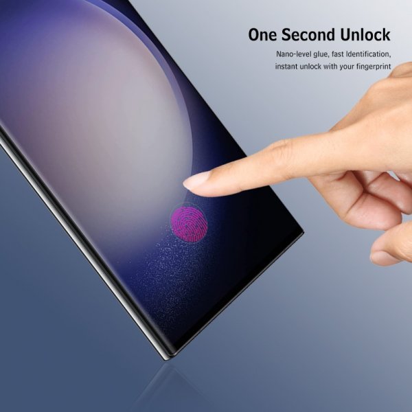 Enkay Samsung Galaxy S23 Ultra Skærmbeskytter med Monteringsramme Easy Install