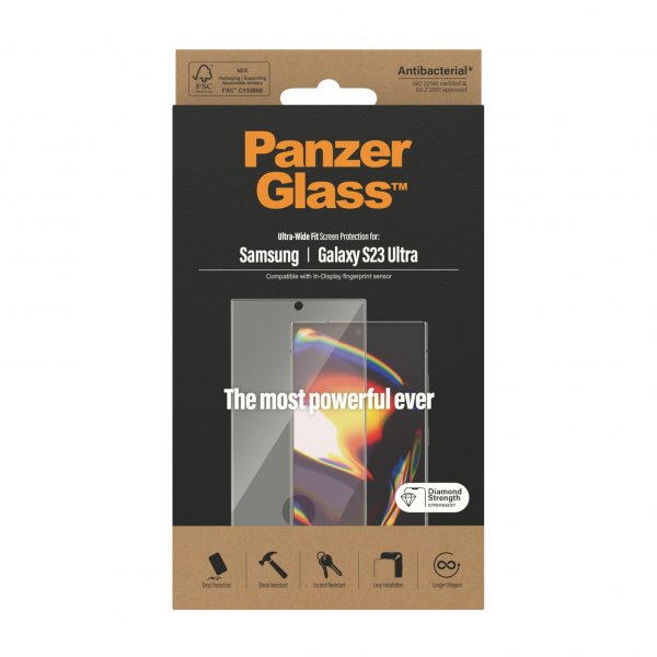 PanzerGlass Samsung Galaxy S23 Ultra Skærmbeskyttelse Ultra-Wide Fit