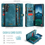 CaseMe Samsung Galaxy S24 FE Etui 008 Series Aftagelig Skal Blå