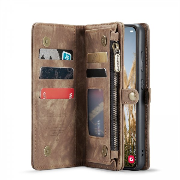 CaseMe Samsung Galaxy S24 FE Etui 008 Series Aftageligt Cover Brun