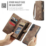 CaseMe Samsung Galaxy S24 FE Etui 008 Series Aftageligt Cover Brun