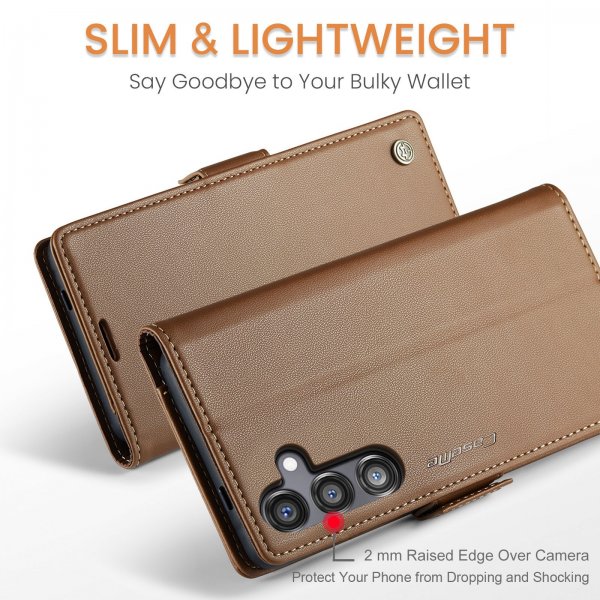 CaseMe Samsung Galaxy S24 FE Etui 023-serien Brun