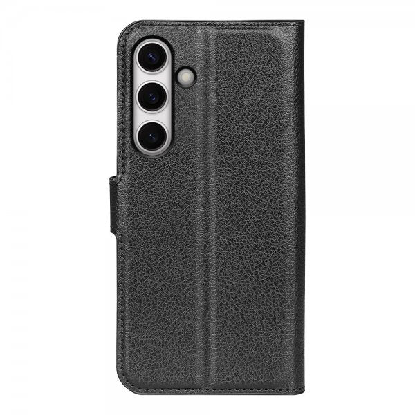 Samsung Galaxy S24 FE Etui Litchi Sort