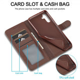 Lc.Imeeke Samsung Galaxy S24 FE Etui med Kortlomme Standerfunktion Mørkebrun