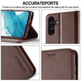 Lc.Imeeke Samsung Galaxy S24 FE Etui med Kortlomme Standerfunktion Mørkebrun