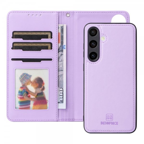 Betopnice Samsung Galaxy S24 FE Etui med Aftageligt Cover 005 Lilla