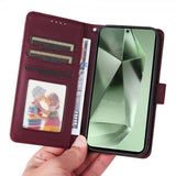 Betopnice Samsung Galaxy S24 FE Etui med Aftageligt Cover 005 Rød