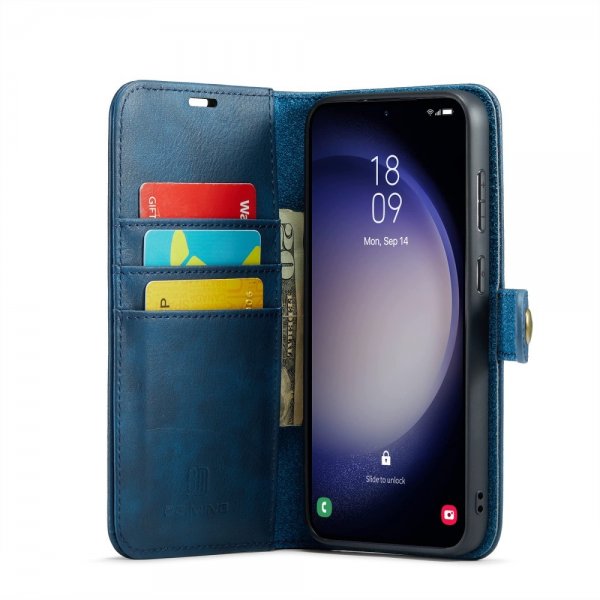 Dg.Ming Samsung Galaxy S24 FE Etui med Aftagelig Skal Blå