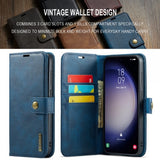 Dg.Ming Samsung Galaxy S24 FE Etui med Aftagelig Skal Blå