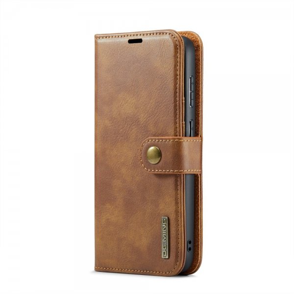 Dg.Ming Samsung Galaxy S24 FE Etui med Aftagelig Skal Brun