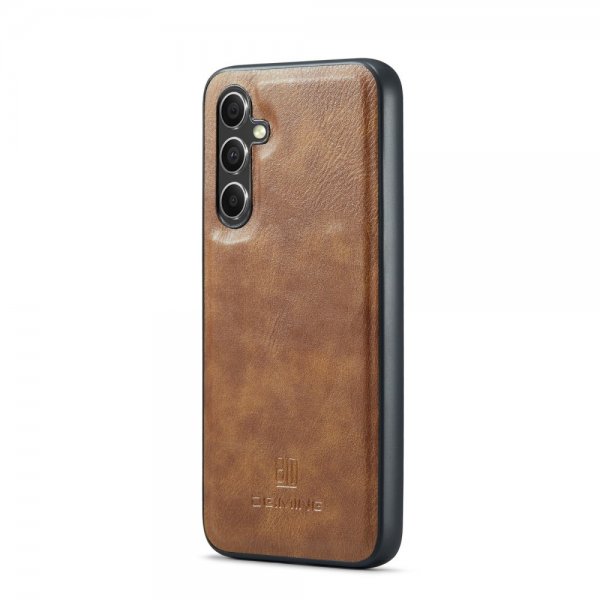 Dg.Ming Samsung Galaxy S24 FE Etui med Aftagelig Skal Brun