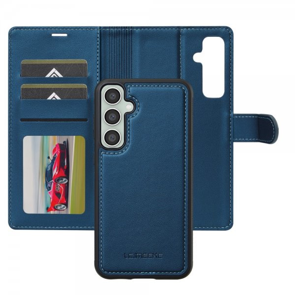 Lc.Imeeke Samsung Galaxy S24 FE Etui med Aftageligt Cover L2 Series MagSafe Blå
