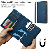 Lc.Imeeke Samsung Galaxy S24 FE Etui med Aftageligt Cover L2 Series MagSafe Blå