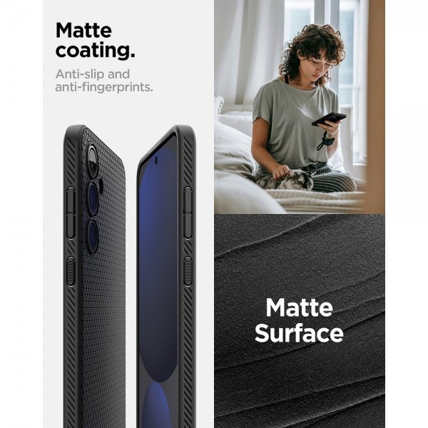 Spigen Samsung Galaxy S24 FE Cover Liquid Air Matte Black
