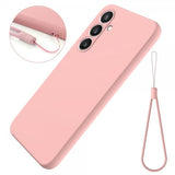 Samsung Galaxy S24 FE Cover med rem silikone lyserød