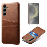 Samsung Galaxy S24 FE Etui med to Kortrum Brun