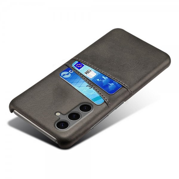 Samsung Galaxy S24 FE Etui med to Kortlommer Sort