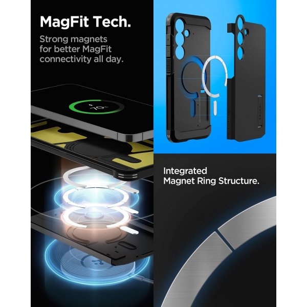 Spigen Samsung Galaxy S24 FE Cover Tough Armor MagFit Sort