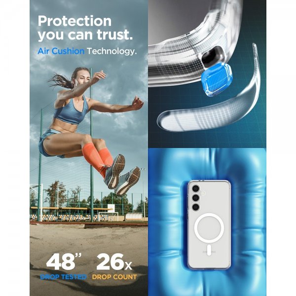 Spigen Samsung Galaxy S24 FE Cover Ultra Hybrid MagFit Hvid