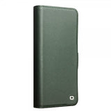 Qialino Samsung Galaxy S24 Etui Ægte Læder Grøn