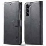 Lc.Imeeke Samsung Galaxy S24 Etui med Kortrum Stativfunktion Sort